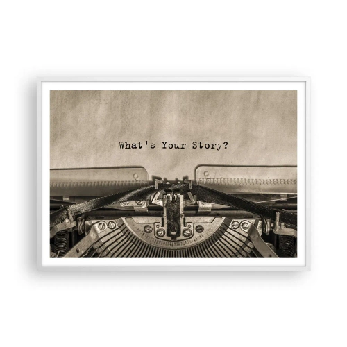 Poszter fekete keretben - Meséld el - 100x70 cm