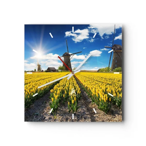 Falióra, Óra - Nem is lehetne hollandabb - 40x40 cm