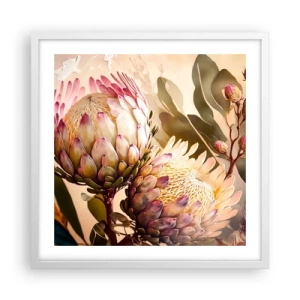 Poszter fekete keretben - Gyengéden átölelve - 50x50 cm