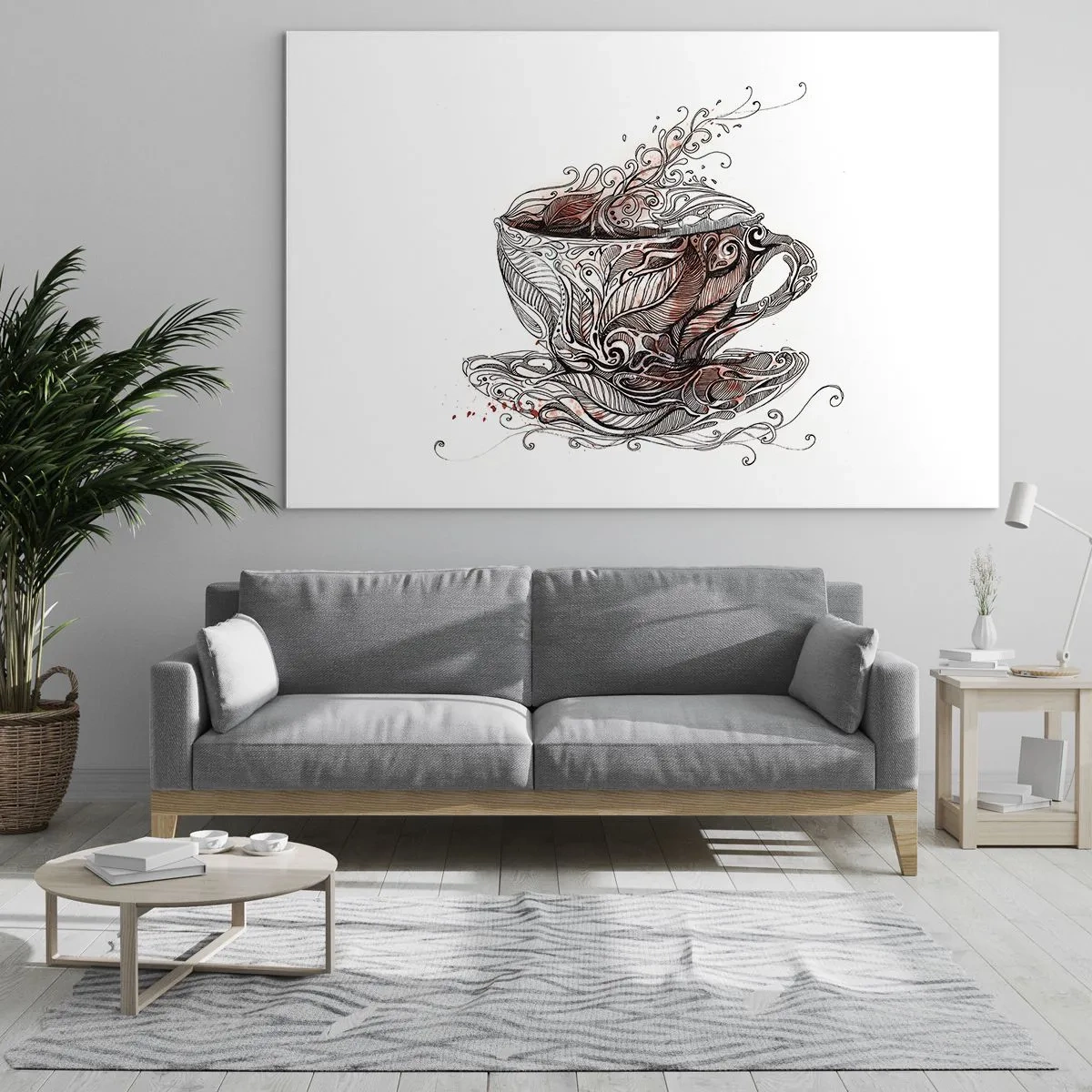 Üveg kép - Tea mindenre jó - 100x70 cm