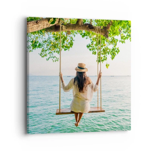 Vászonkép - Az élet gyönyörű - 40x40 cm