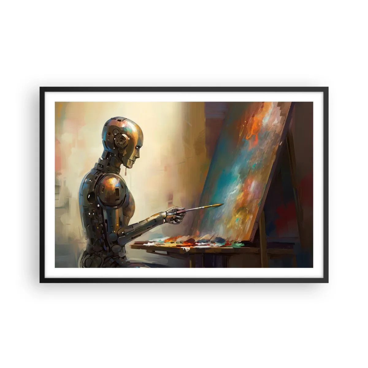 Poszter fehér keretben - A jövő művészete - 91x61 cm