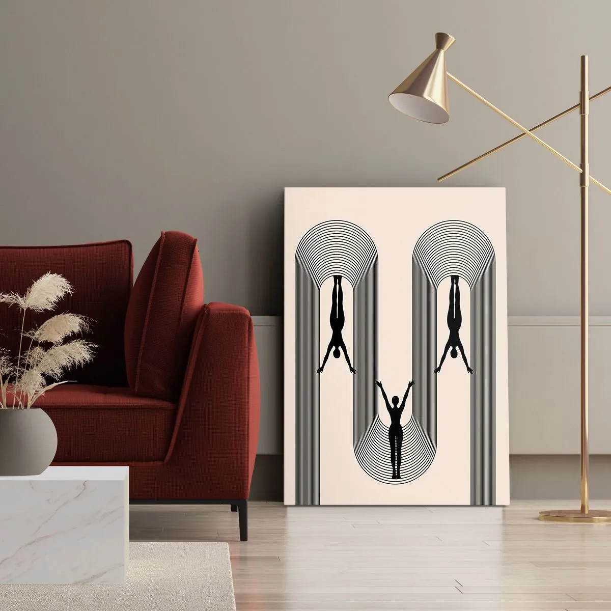 Vászonkép - Fejjel lefelé - 50x70 cm
