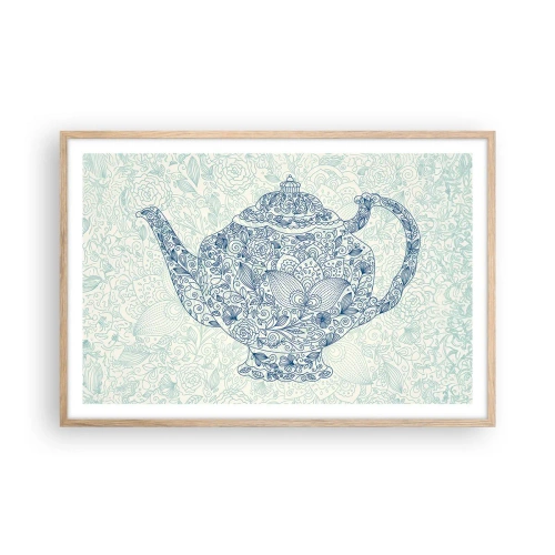 Poszter világos tölgy keretben - Tea varázsa - 91x61 cm