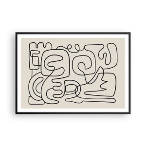 Poszter fehér keretben - A nyomonkövetésben - 100x70 cm