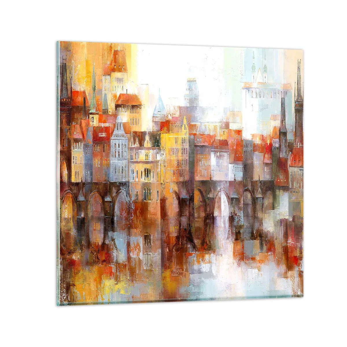 Üveg kép - A híd alatt is gyönyörű - 30x30 cm