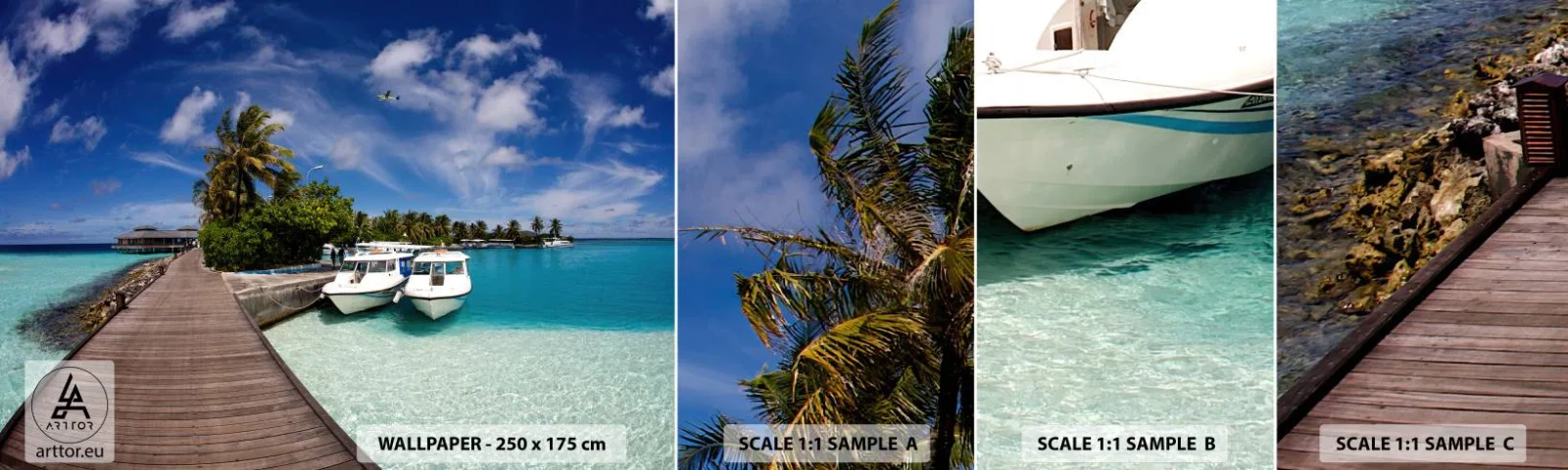 Fotótapéta Minta Standard Eco - A paradicsom mégis létezik - Tájkép, paradicsom, Tenger - 100x30 cm