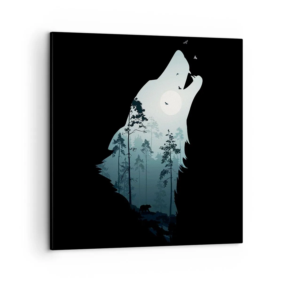 Vászonkép - Az erdei éjszaka hangja - 50x50 cm