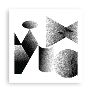 Poszter - Szögek és oválisok - 50x50 cm