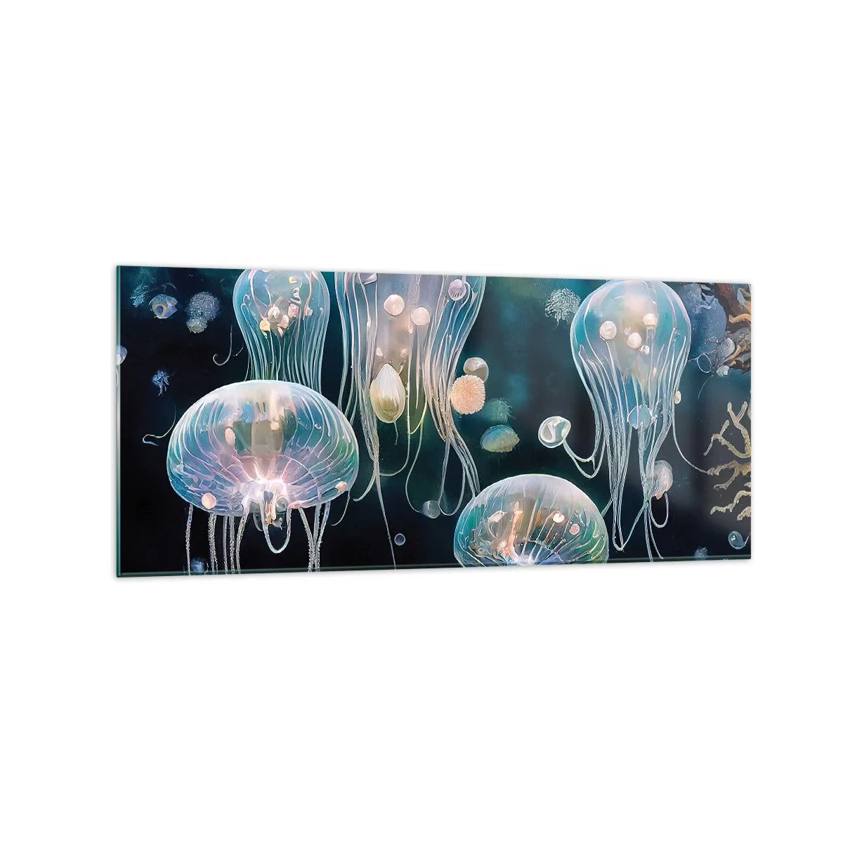 Üveg kép - Víz alatti bál - 120x50 cm