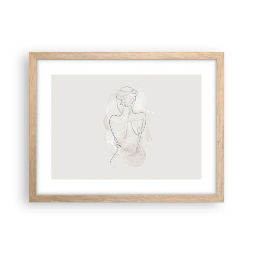 Poszter világos tölgy keretben - Mint egy érzékeny hangszer - 40x30 cm