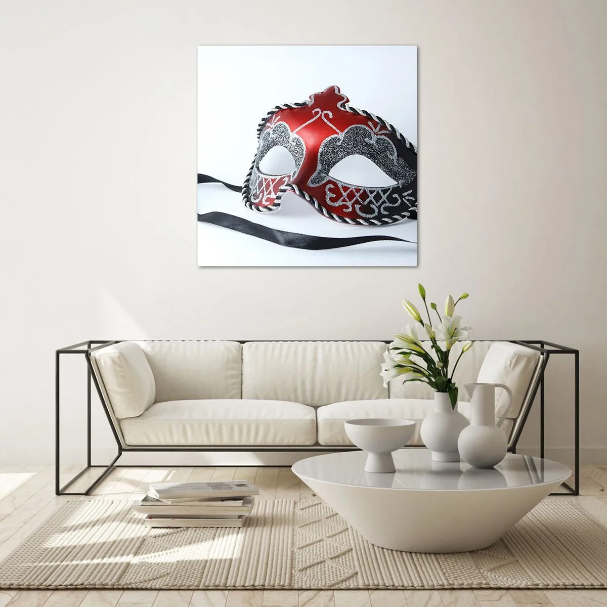 Üveg kép - Meghívó a bálba - 60x60 cm