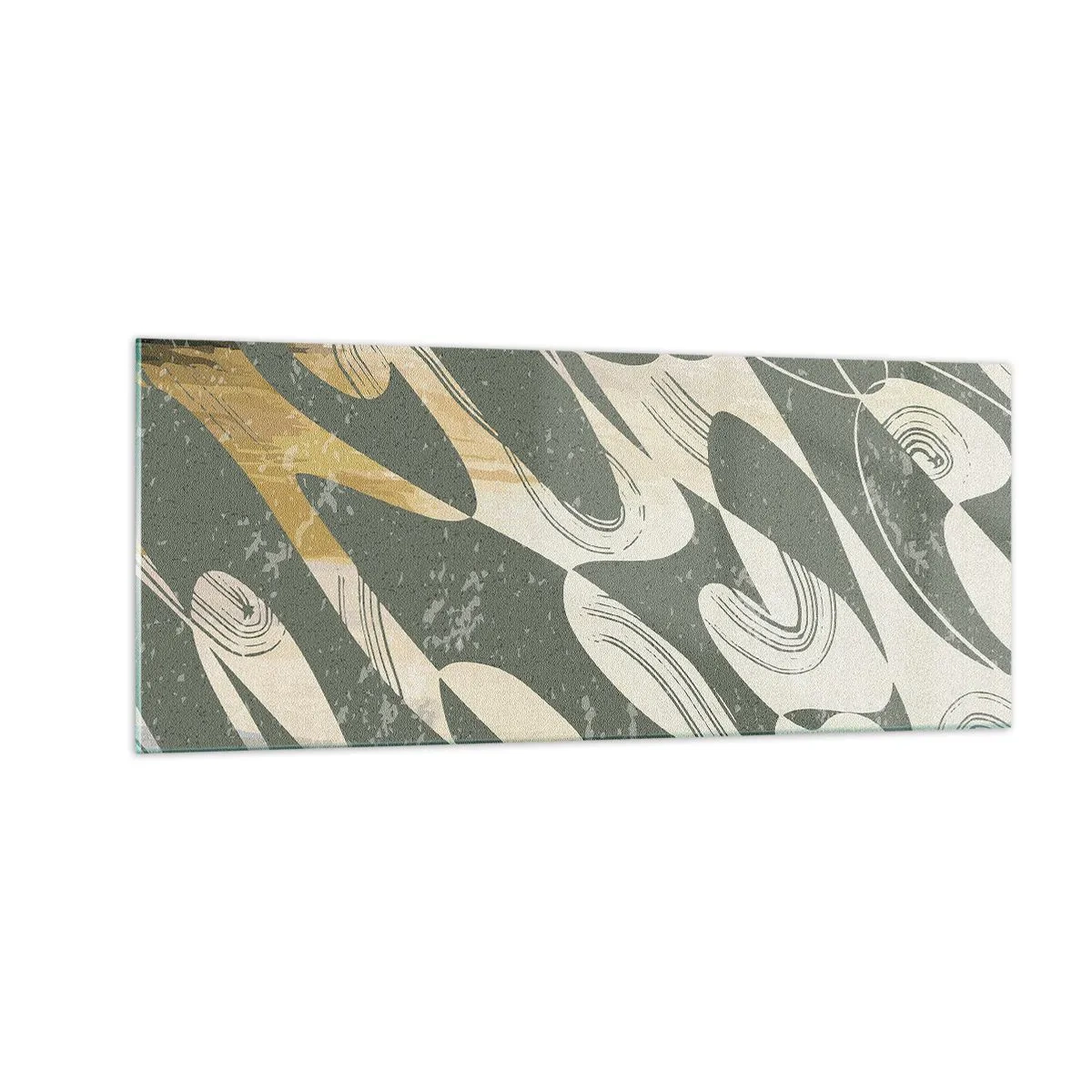 Üveg kép - Ritmikus absztrakció - 100x40 cm