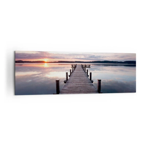 Vászonkép - Csendes határ a nappal és az éjszaka között - 160x50 cm