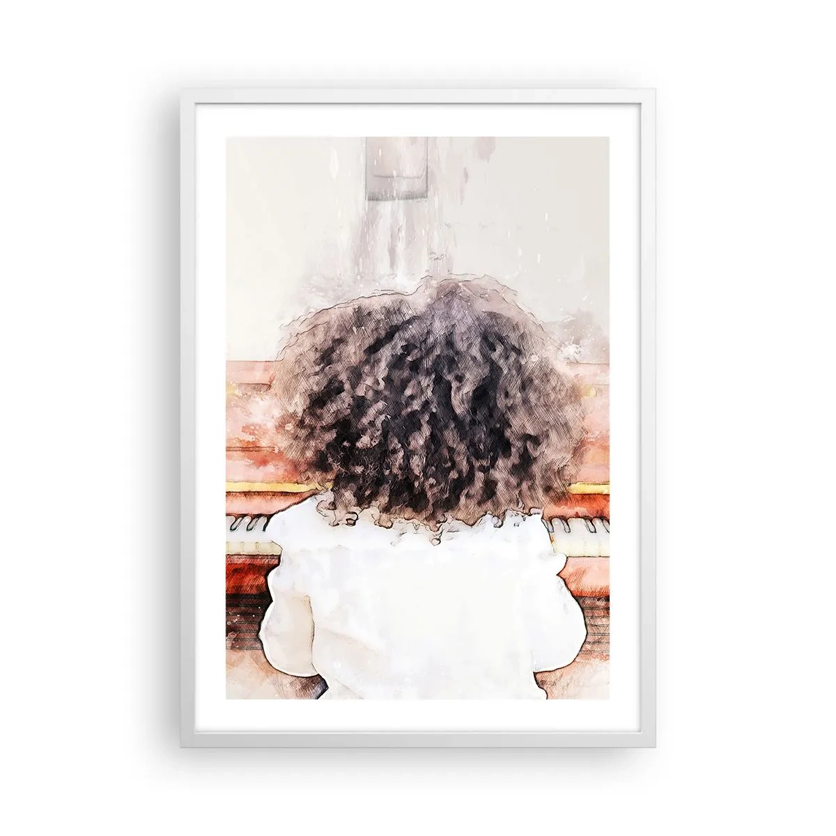 Poszter fekete keretben - Az új világban - 50x70 cm