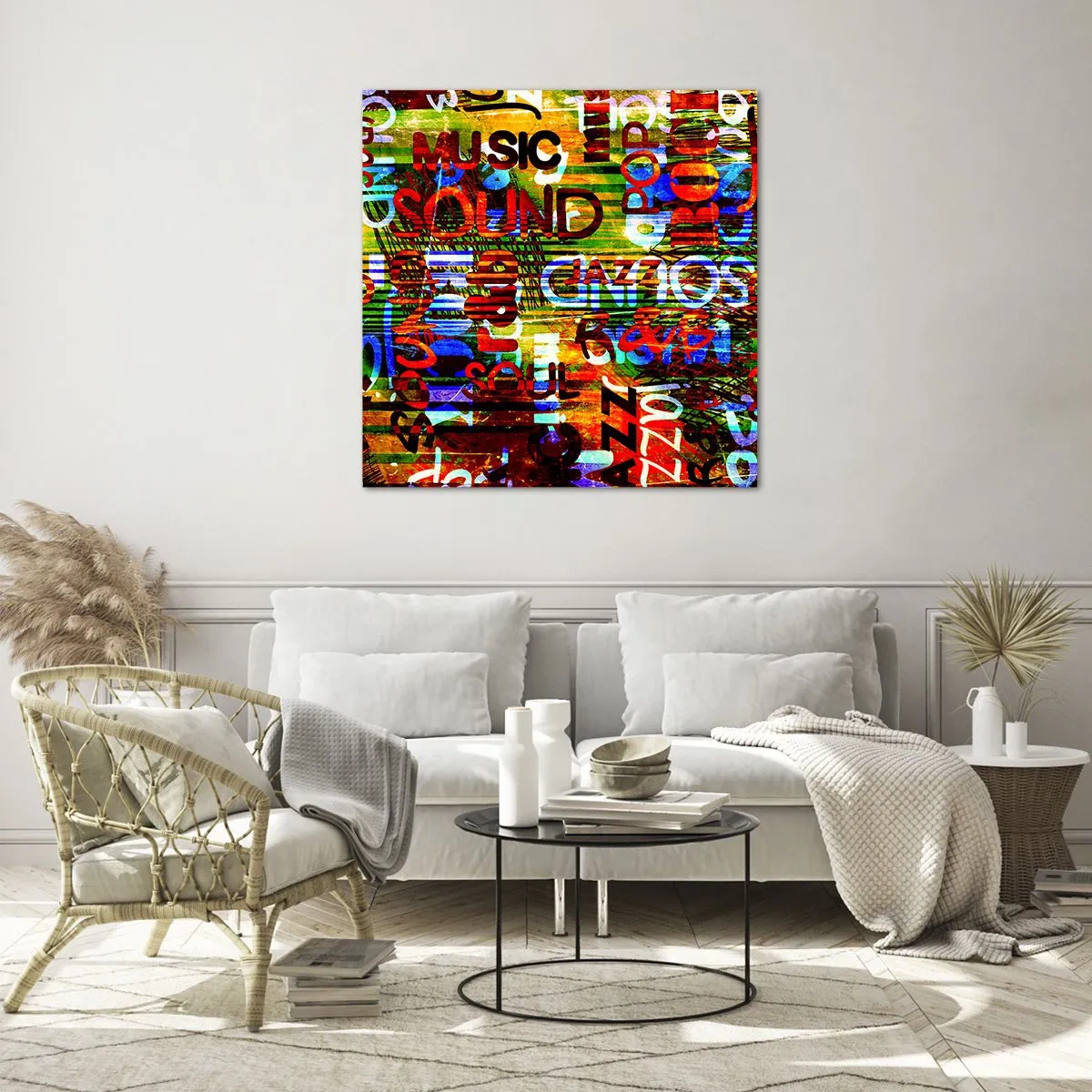 Üveg kép - A hang mindegyik színe - 70x70 cm