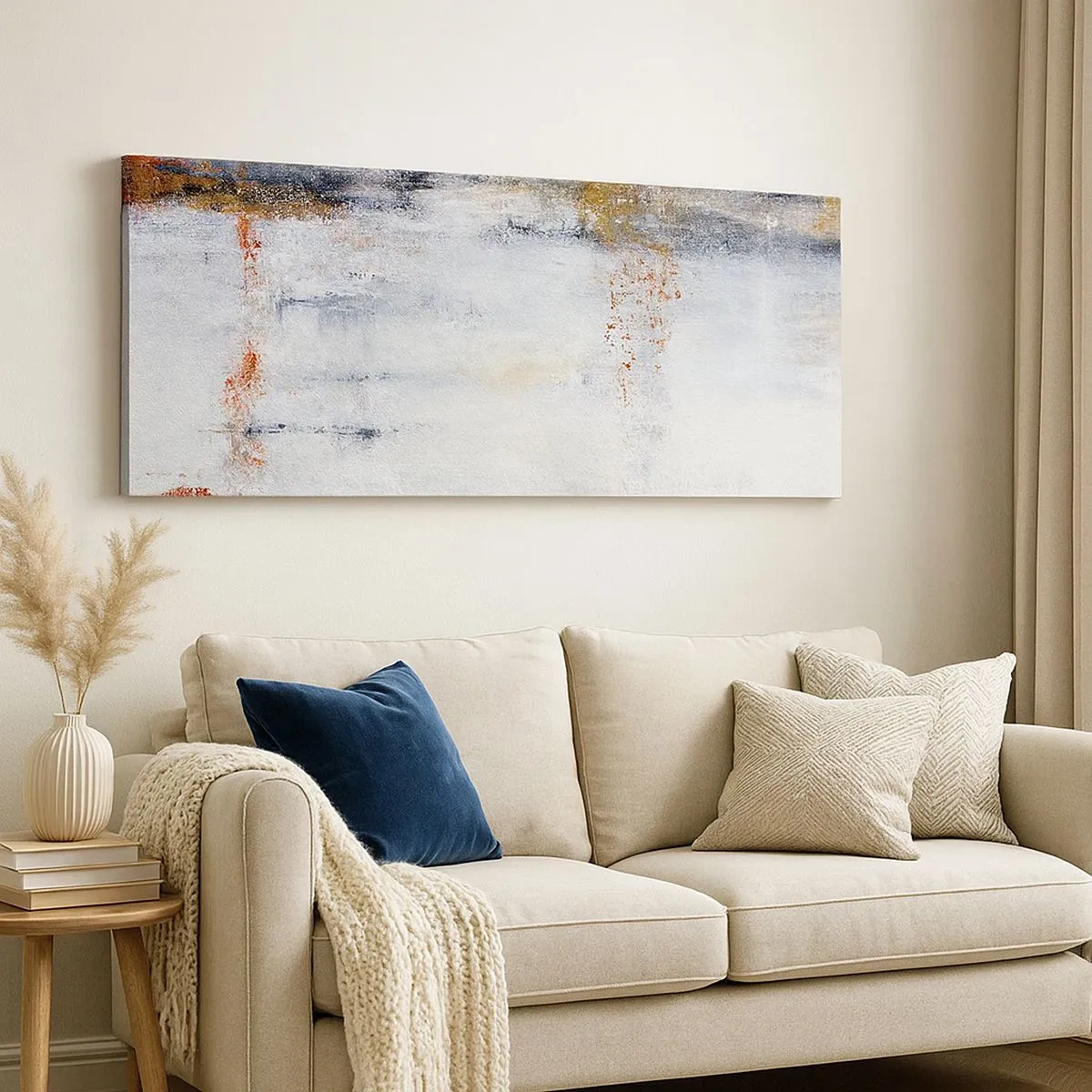 Vászonkép - A légfüggöny mögött  - 100x40 cm