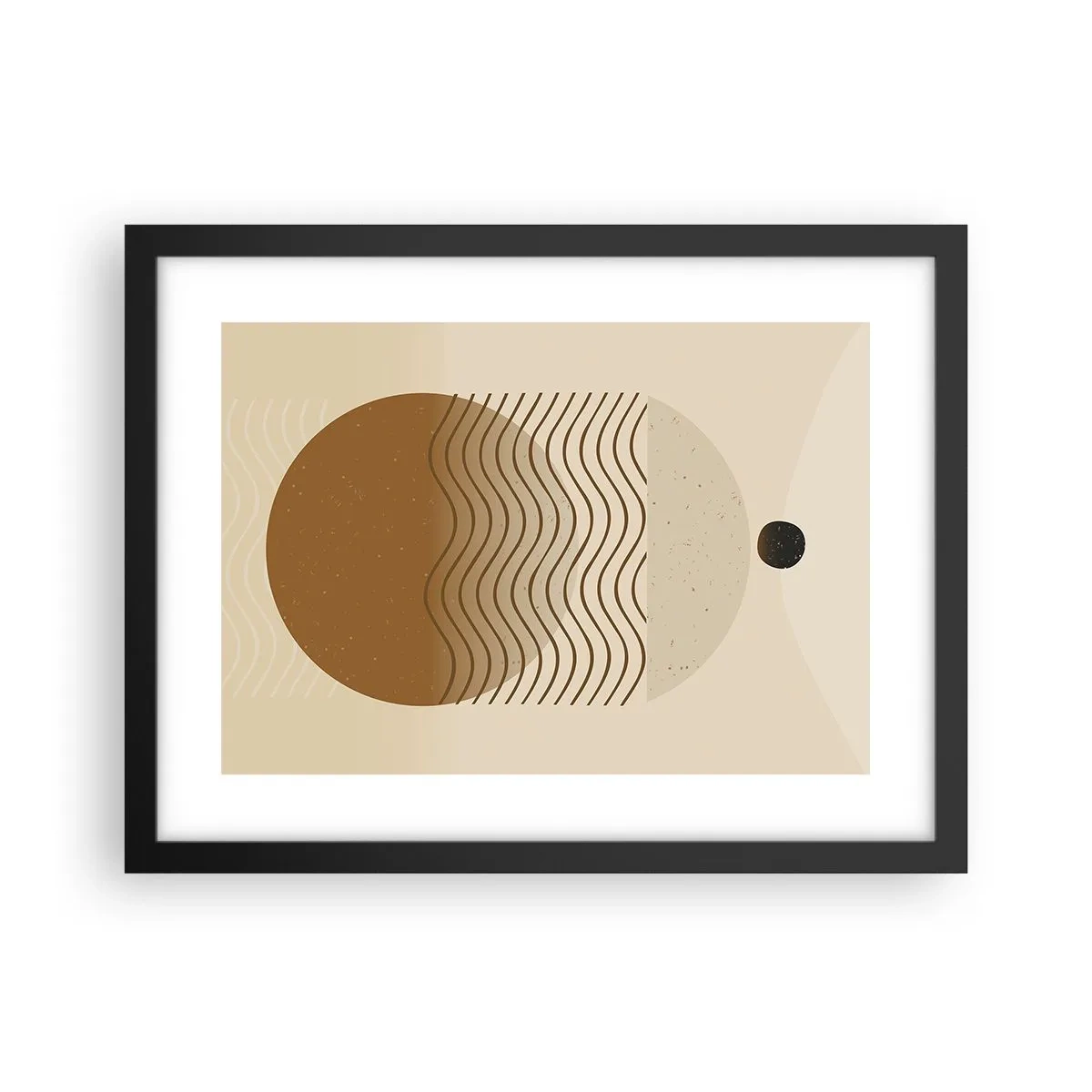 Poszter fehér keretben - A geometriai formák eredetéről - 40x30 cm
