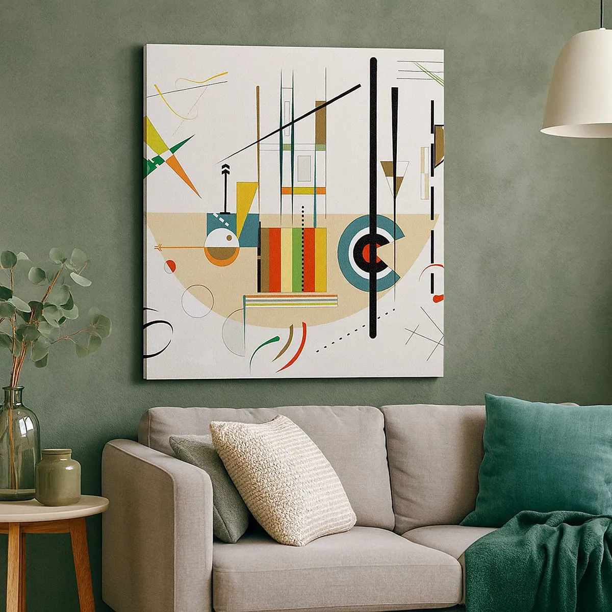 Vászonkép - És nevet a világ - 30x30 cm