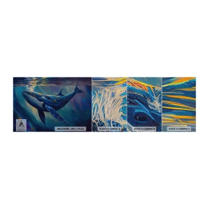 Fotótapéta Minta Premium Canvas - Üdvözöllek a világomban - Bálna, óceán, viz alatti - 100x30 cm