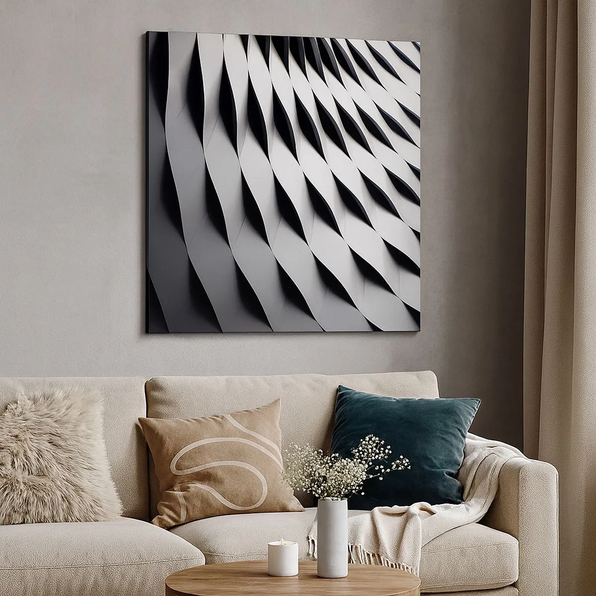 Vászonkép - A hullámok felszínén - 30x30 cm