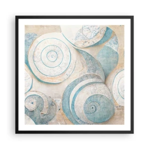 Poszter fehér keretben - Mit rejt a kagyló? - 60x60 cm