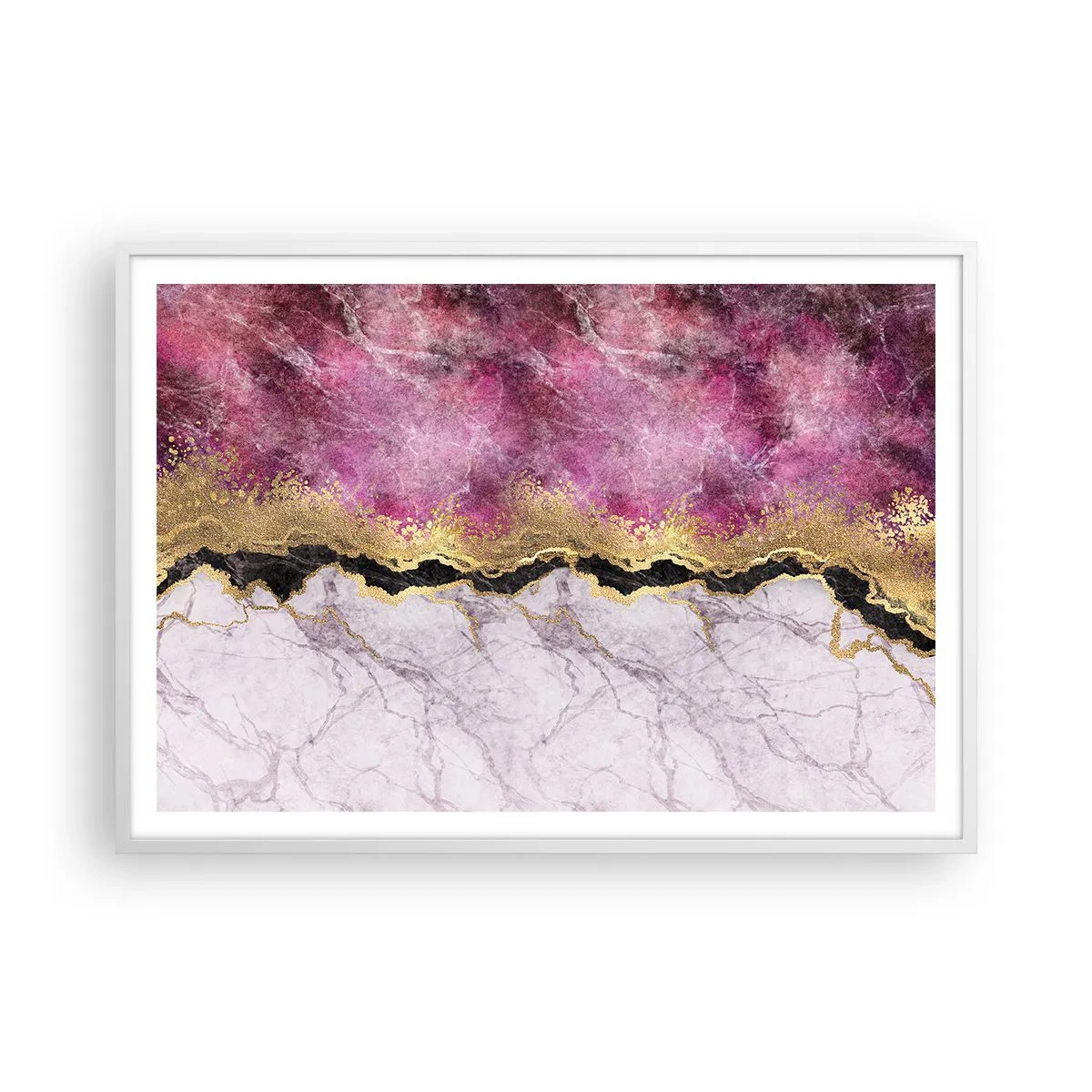 Poszter fekete keretben - A határon - 100x70 cm