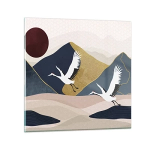 Üveg kép - És ismét ELREPÜLT a nap - 40x40 cm