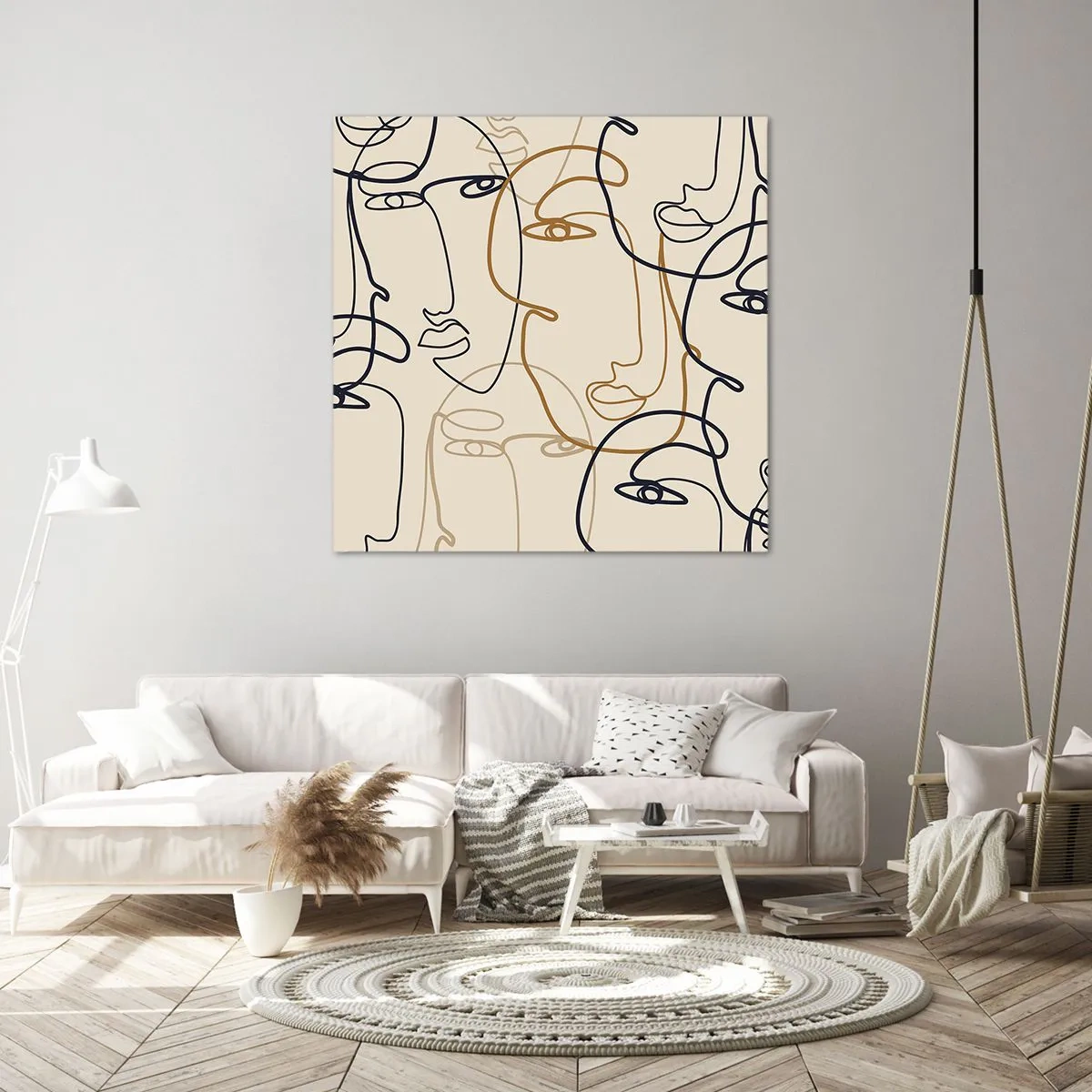 Vászonkép - Többszörös portré  - 60x60 cm