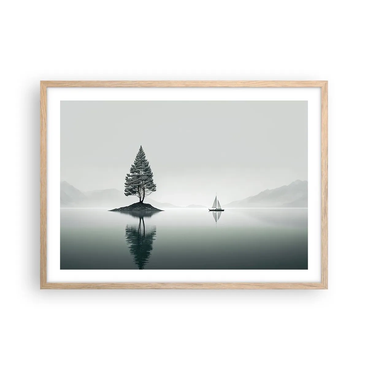 Poszter világos tölgy keretben - Egy álom - 70x50 cm
