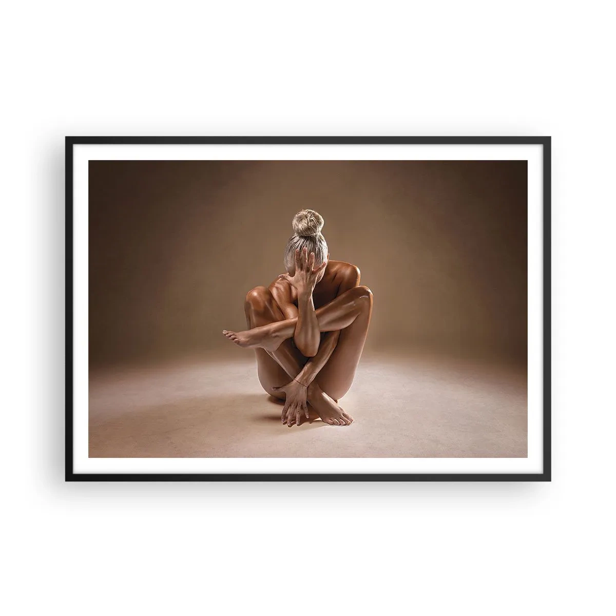 Poszter fehér keretben - A test és a lélek egysége - 100x70 cm