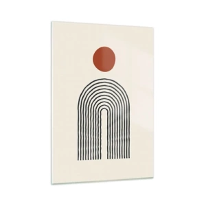 Üveg kép - Formák és színek vonzalma - 50x70 cm