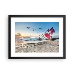 Poszter fehér keretben - Megérdemelt pihenés - 40x30 cm