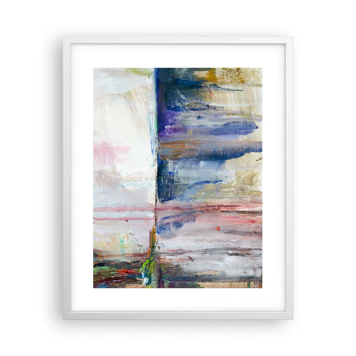 Poszter fekete keretben - Színes benyomások és társítások - 40x50 cm