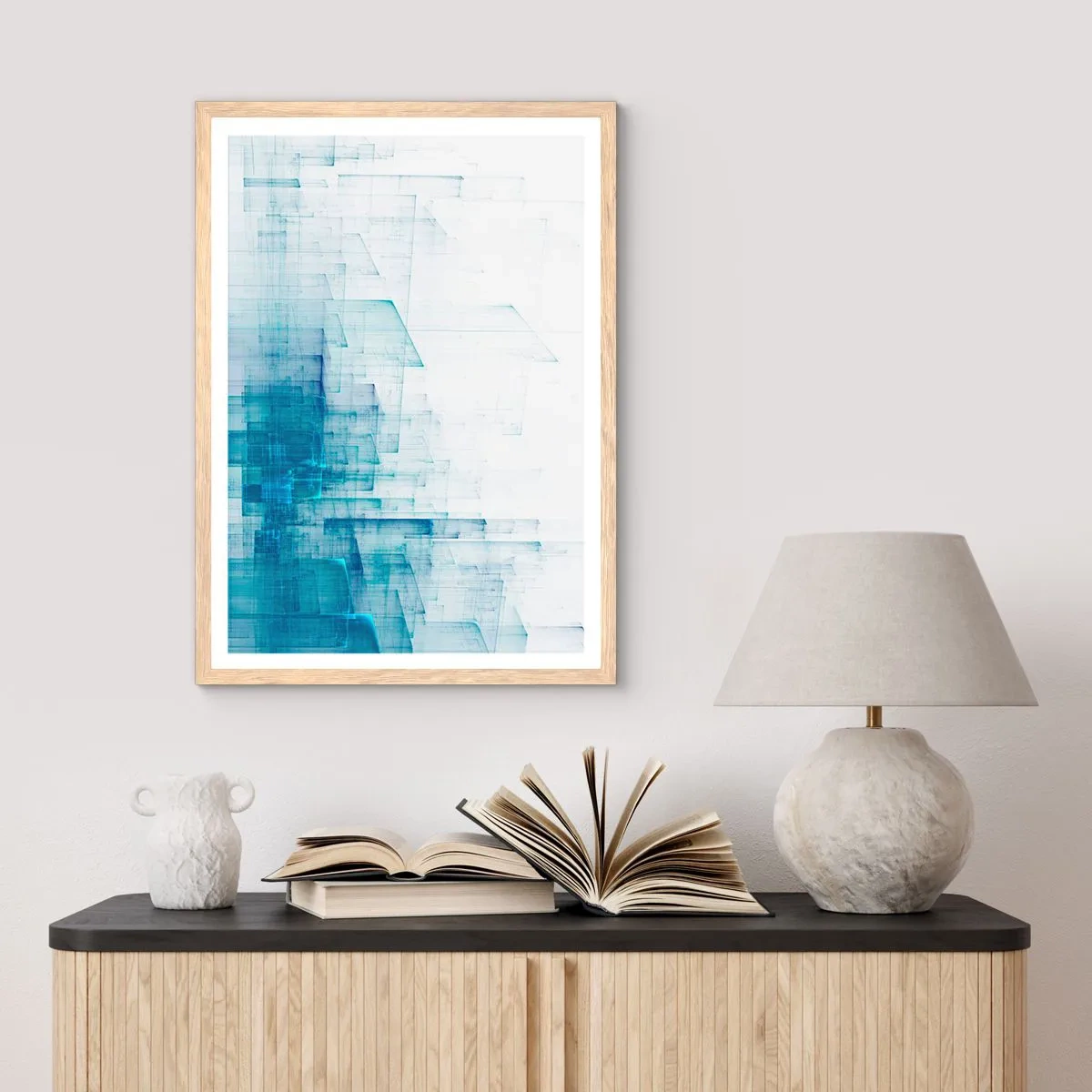 Poszter világos tölgy keretben - Hogyan lett az űr - 61x91 cm