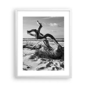 Poszter fekete keretben - Tengeri szobor - 40x50 cm