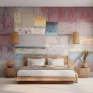 Fotótapéta Standard Eco - A geometria nyugalma - Absztrakció, Pasztell, Minimalista - 350x256 cm