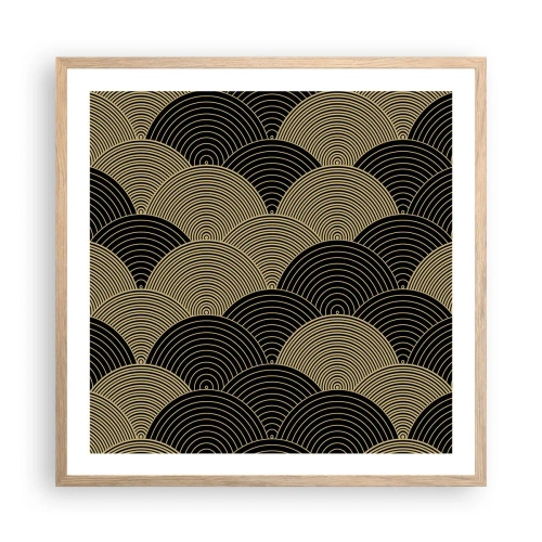 Poszter világos tölgy keretben - Egység a sokféleségben - 60x60 cm