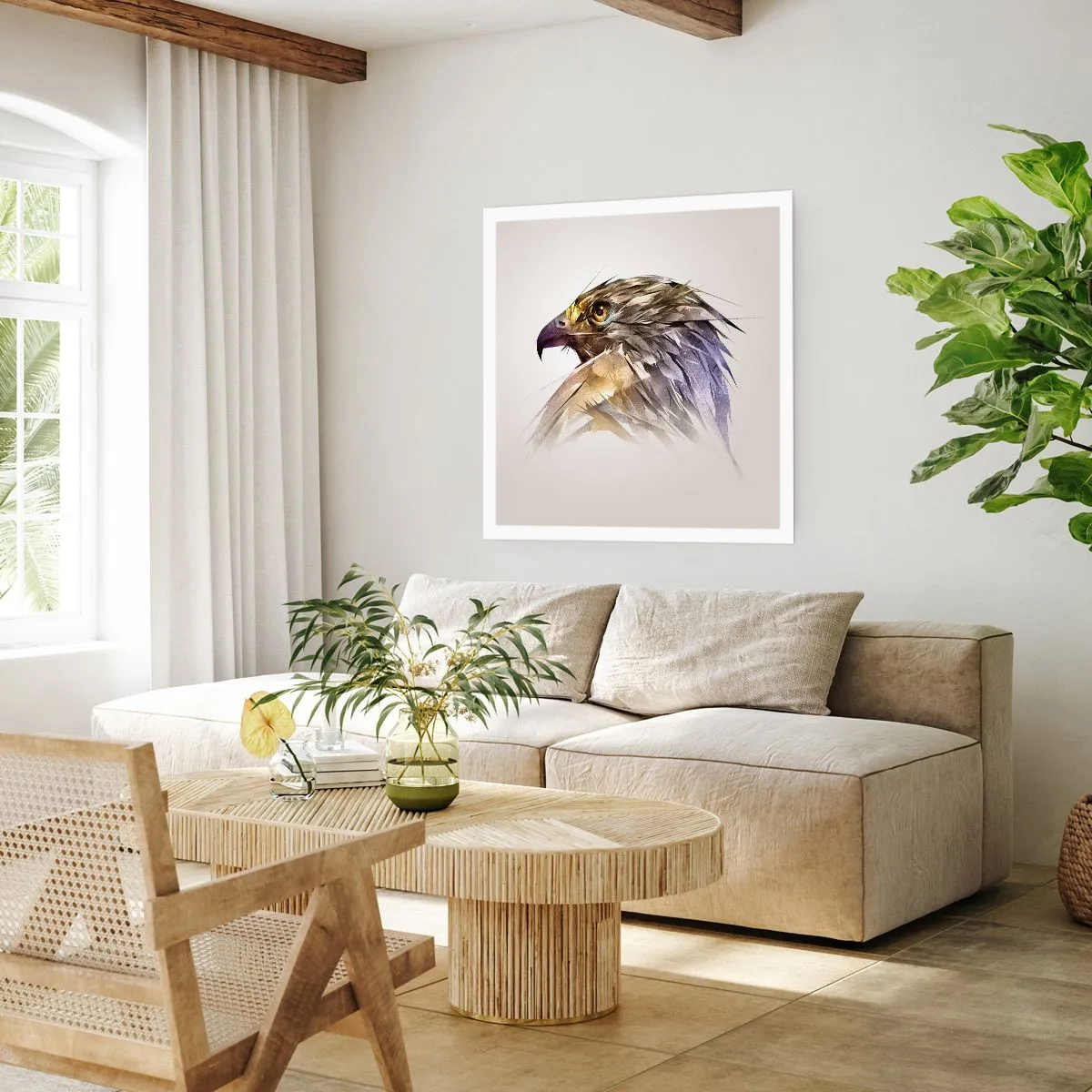 Poszter - Egy harcos portréja - 60x60 cm