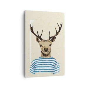 Vászonkép - Mert szeretem a csíkos pólókat! - 80x120 cm