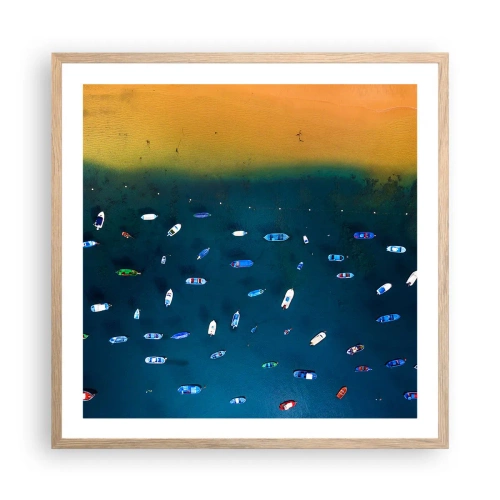 Poszter világos tölgy keretben - Egy ünnepi játék - 60x60 cm