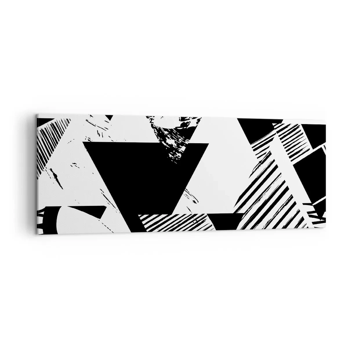 Vászonkép - Háromszögek esője - 140x50 cm