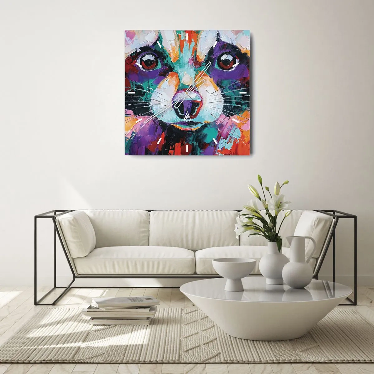 Falióra, Óra - Csak jó érzelmek - 30x30 cm