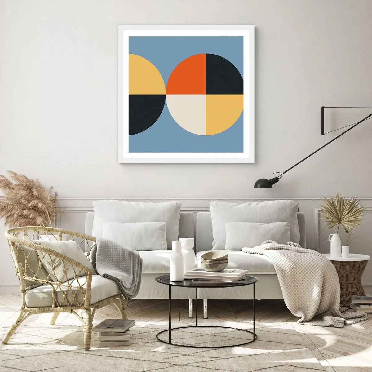 Poszter fekete keretben - Nézd és számolj - 60x60 cm