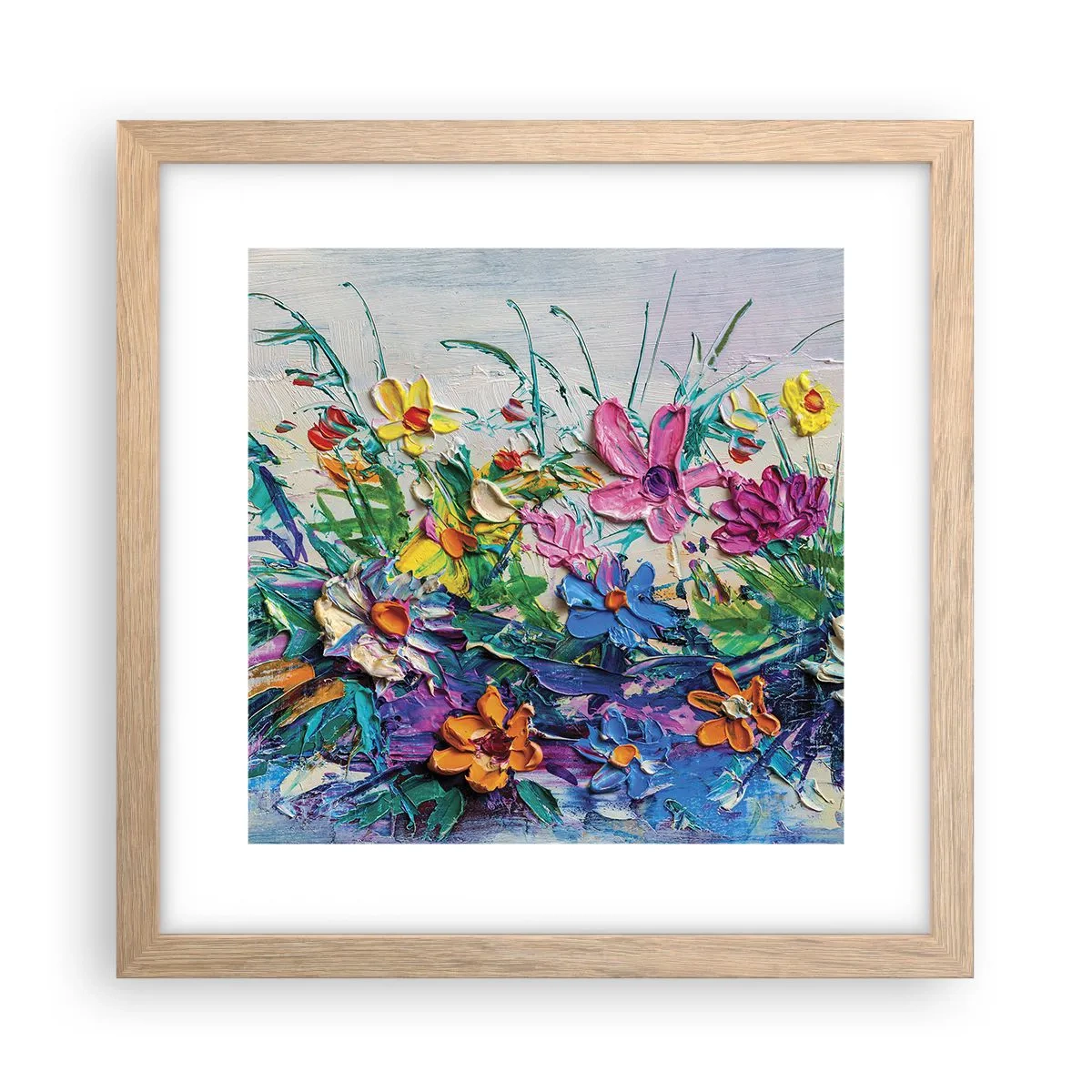 Poszter világos tölgy keretben - Egyáltalán nem csendélet - 30x30 cm