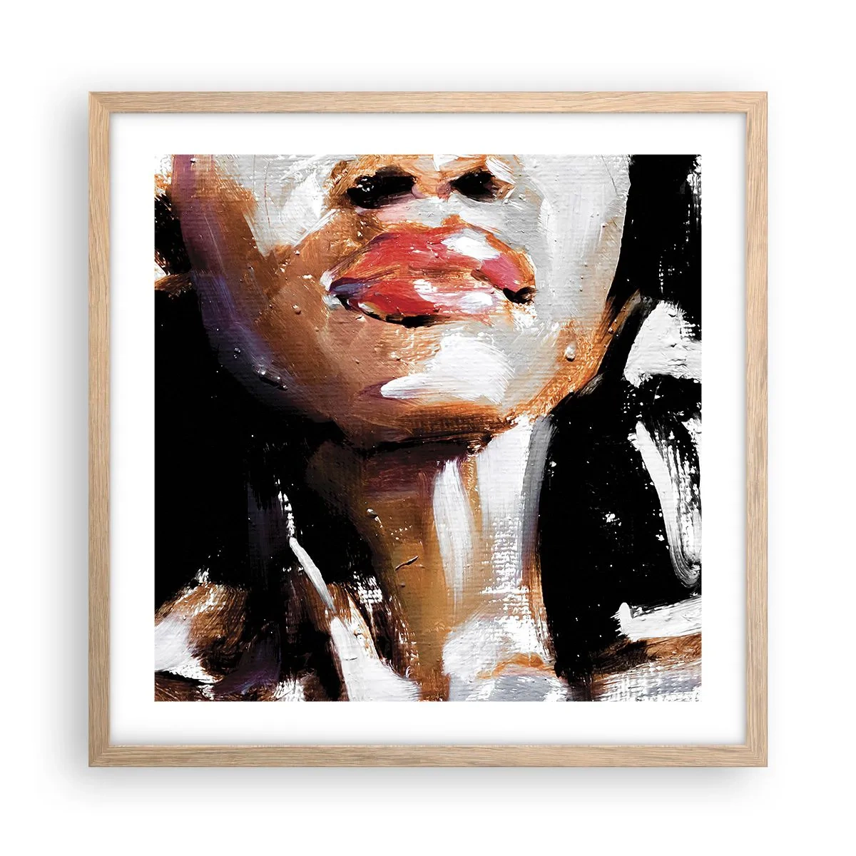 Poszter világos tölgy keretben - Büszkeség előítélet nélkül - 50x50 cm