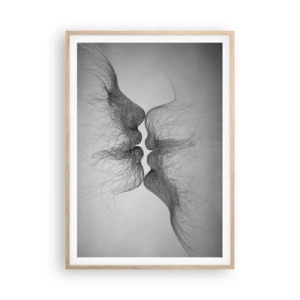 Poszter világos tölgy keretben - A szél csókja - 70x100 cm