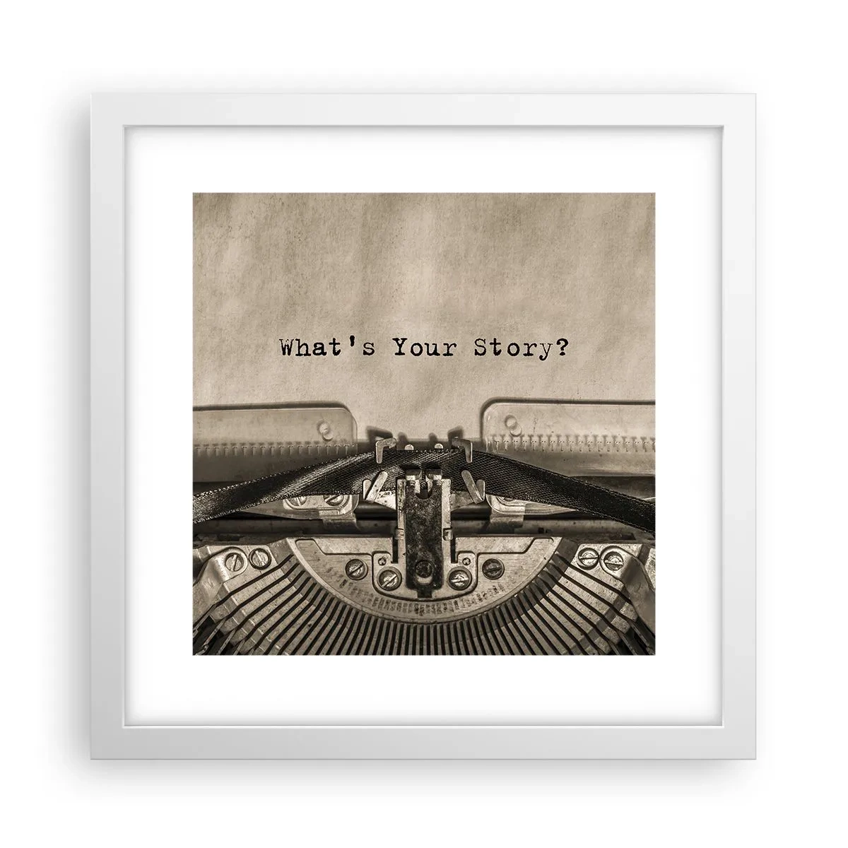 Poszter fekete keretben - Meséld el - 30x30 cm