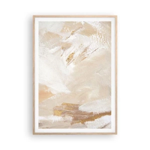 Poszter világos tölgy keretben - Pasztell kompozíció - 70x100 cm