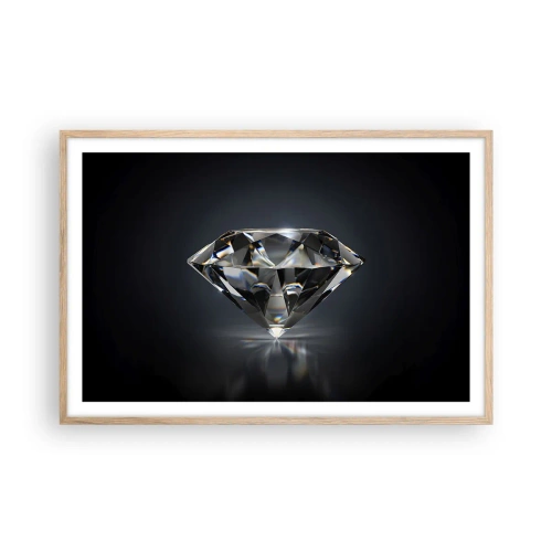 Poszter világos tölgy keretben - Best girls friend - 91x61 cm